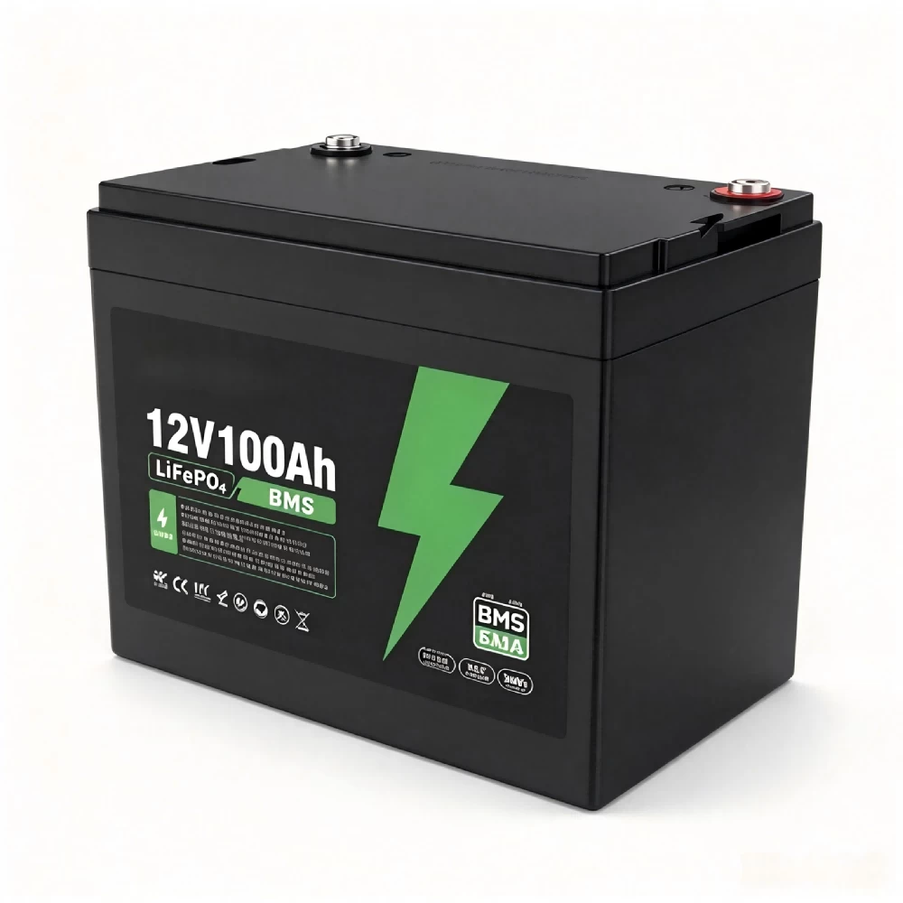 12V 100Ah Black Lead Acid Replacement Lithium Battery Pack