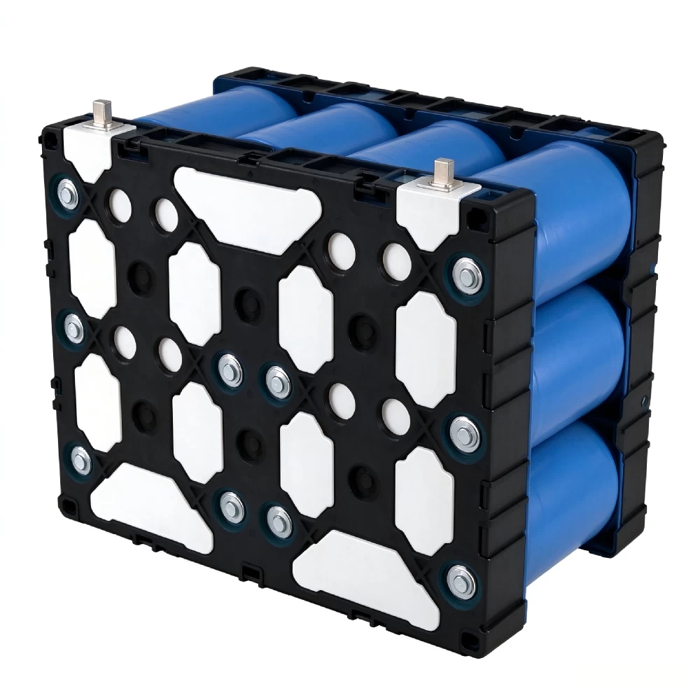 Inside Structure of 36V 50Ah Lithium Battery Pack with Blue Cells
