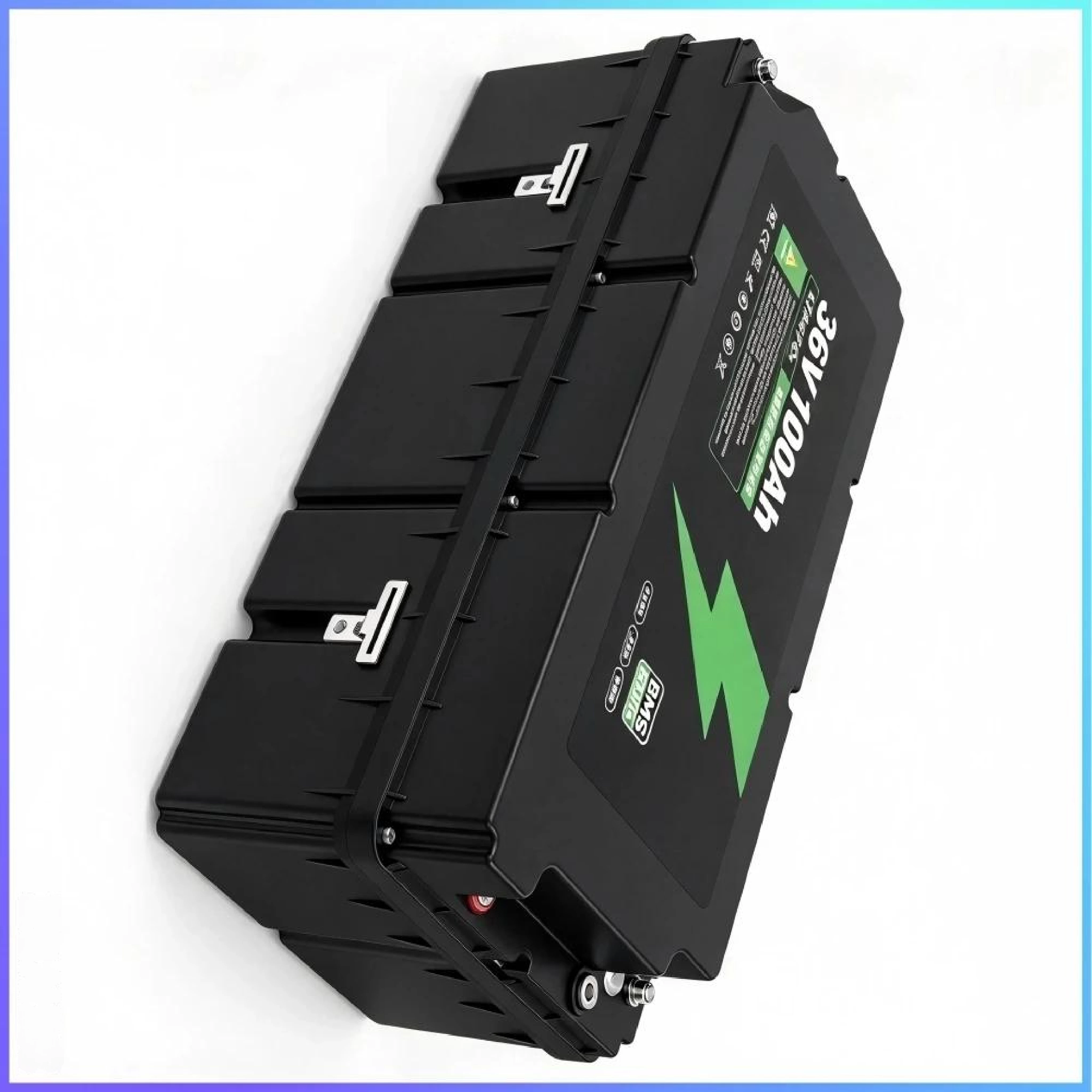 36V 100Ah Lead Acid Replacement Lithium Battery Side Angle View