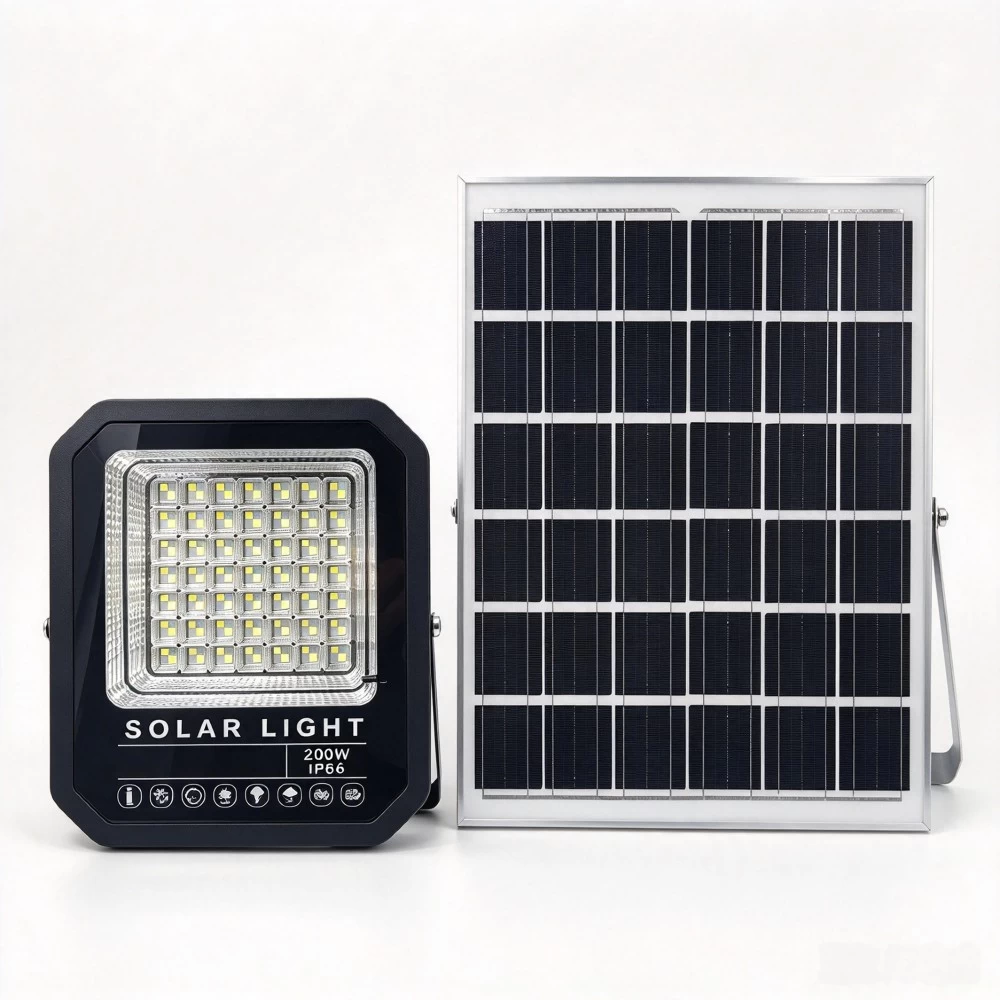 IP65 waterproof 100W-400W solar LED flood lamp front view