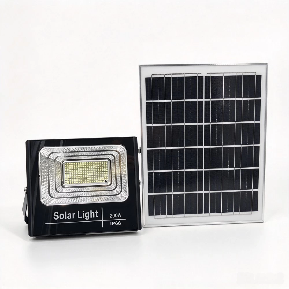 IP65 waterproof outdoor solar security flood light set with remote control