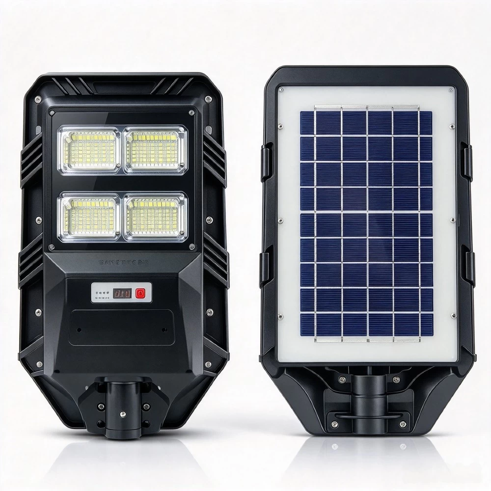 200W high-lumen commercial outdoor solar LED street lamp fixture.