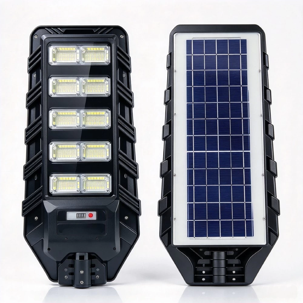 500W heavy-duty outdoor solar street light for roadways, parking lots, and industrial sites