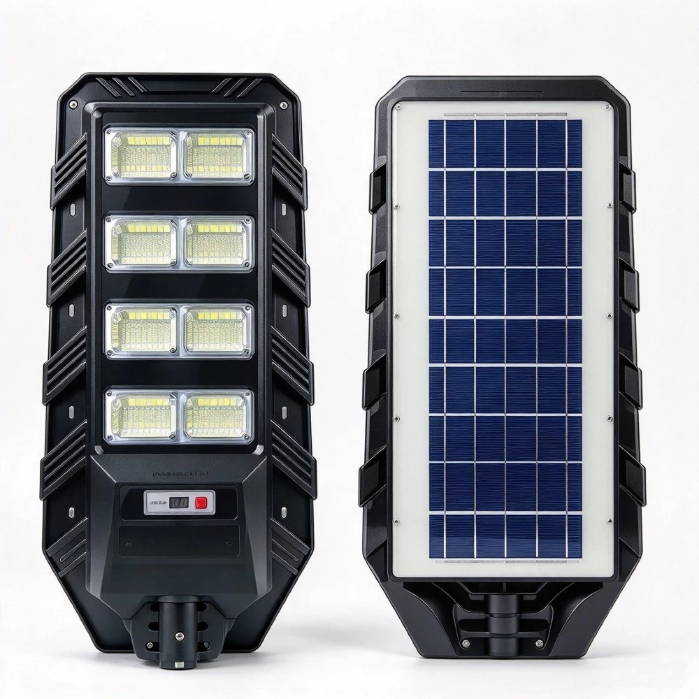 400W heavy-duty outdoor solar street light for roadways, parking lots, and industrial sites