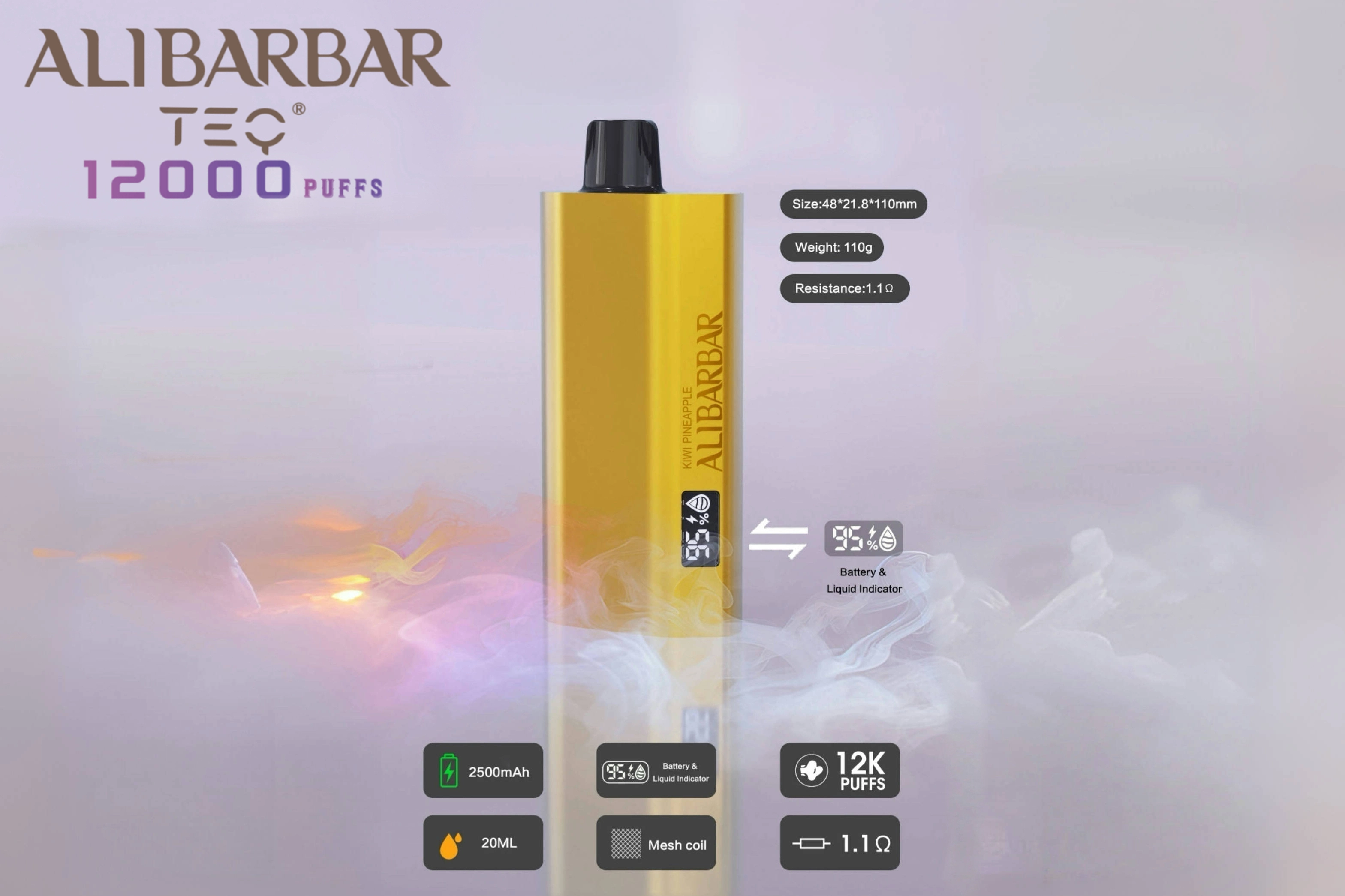 ALIBARBAR TEQ 12000 Puffs Disposable Vape