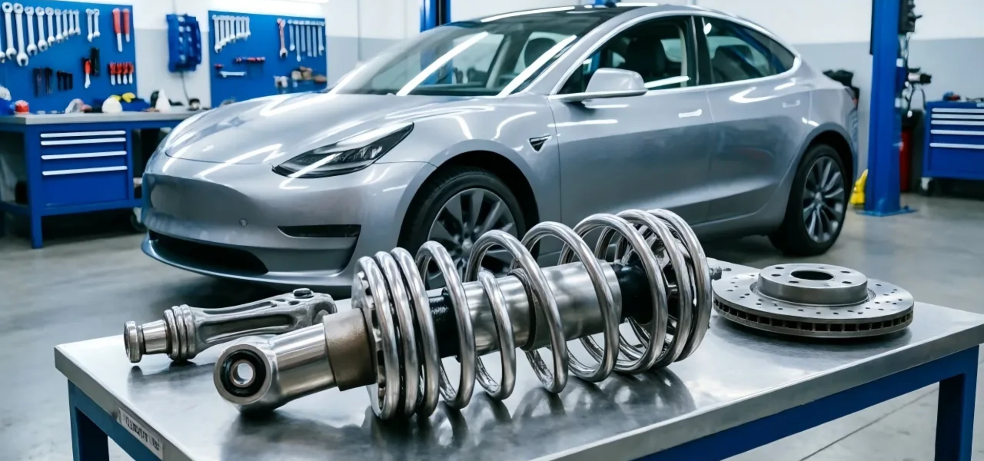 Tesla Model Y chassis parts and suspension components displayslider_item_3