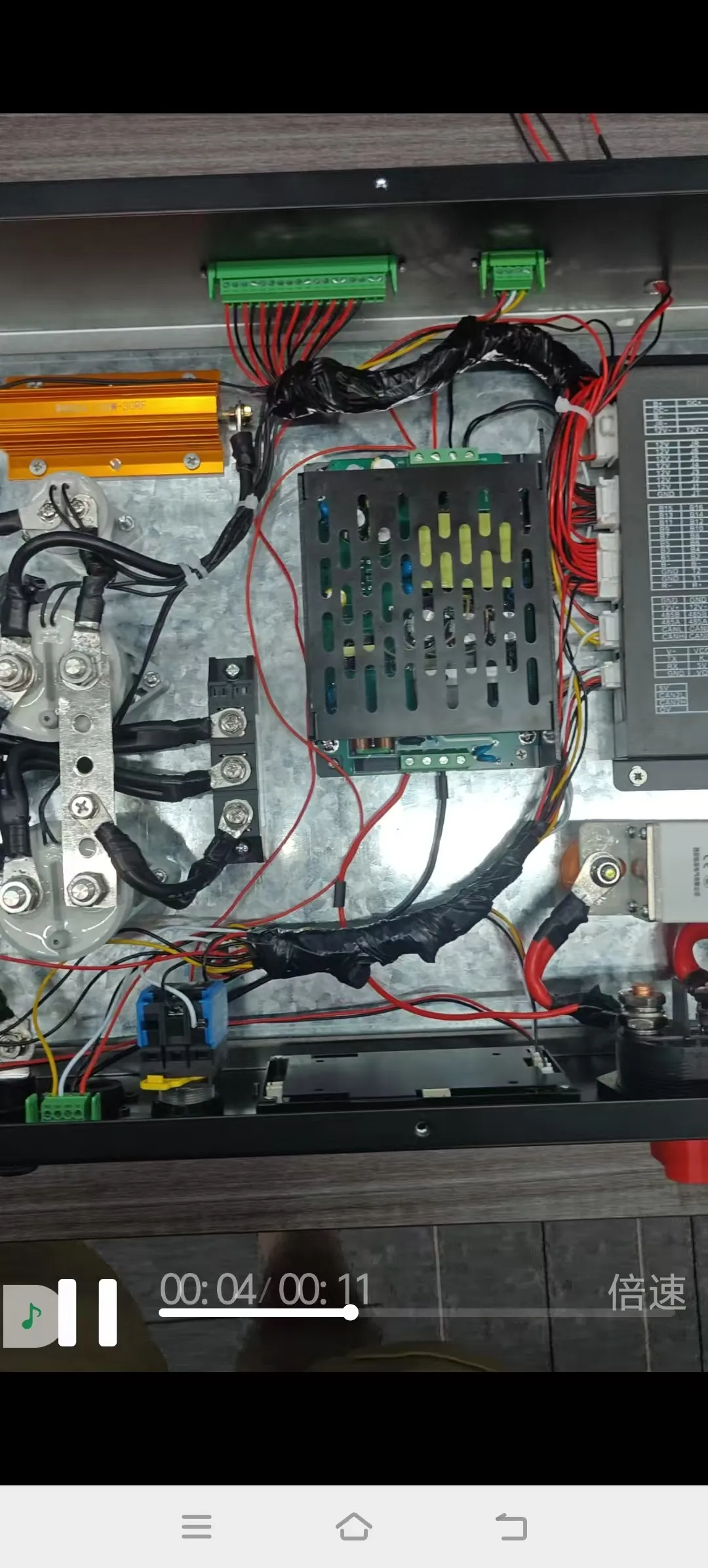 Inside the master machine of the supplied high voltage BMS assembly