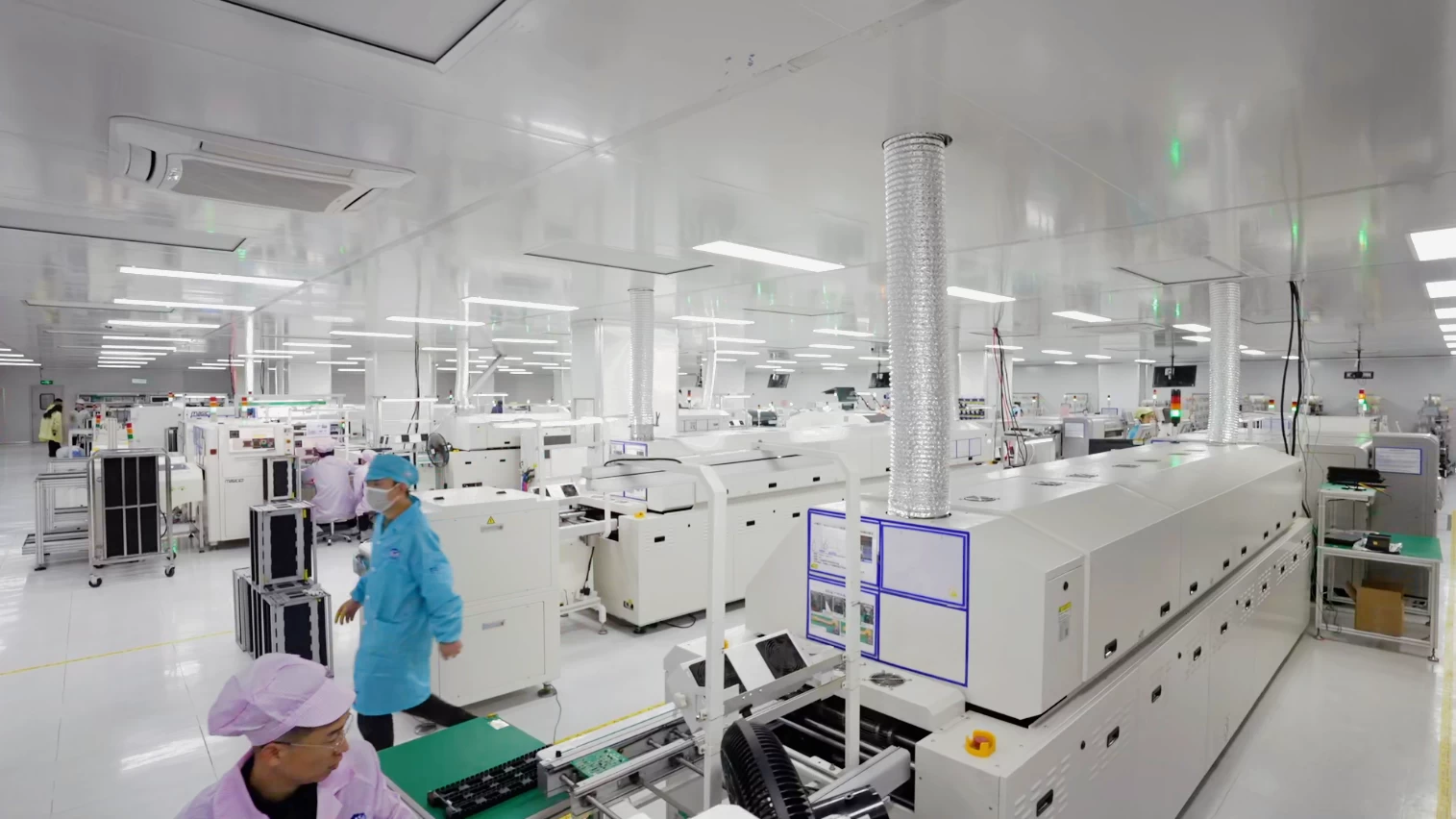 Electronics manufacturing facility and production equipment