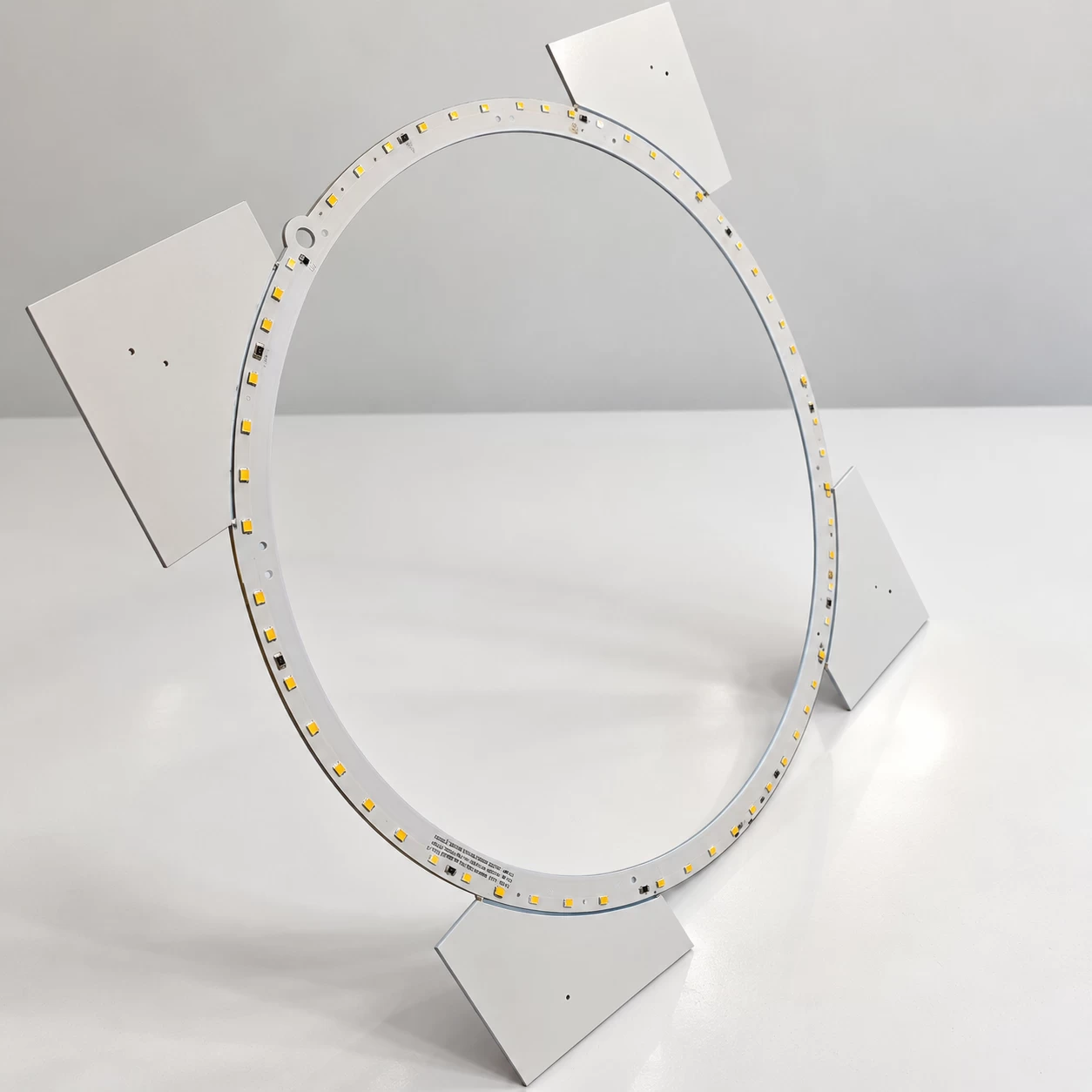 Large ring-shaped LED PCB with wide center cutout
