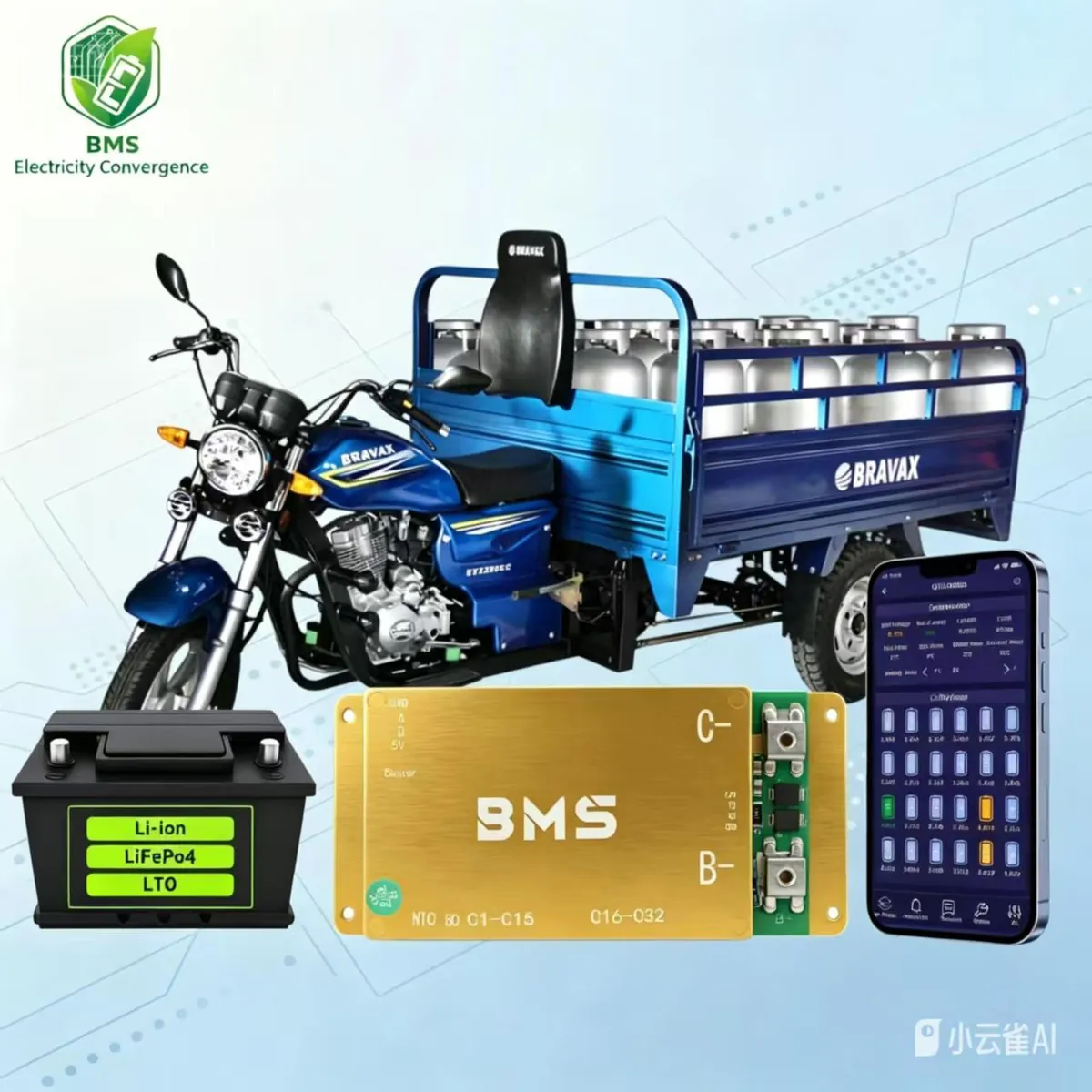 Smart BMS and battery monitoring for mobile battery systems