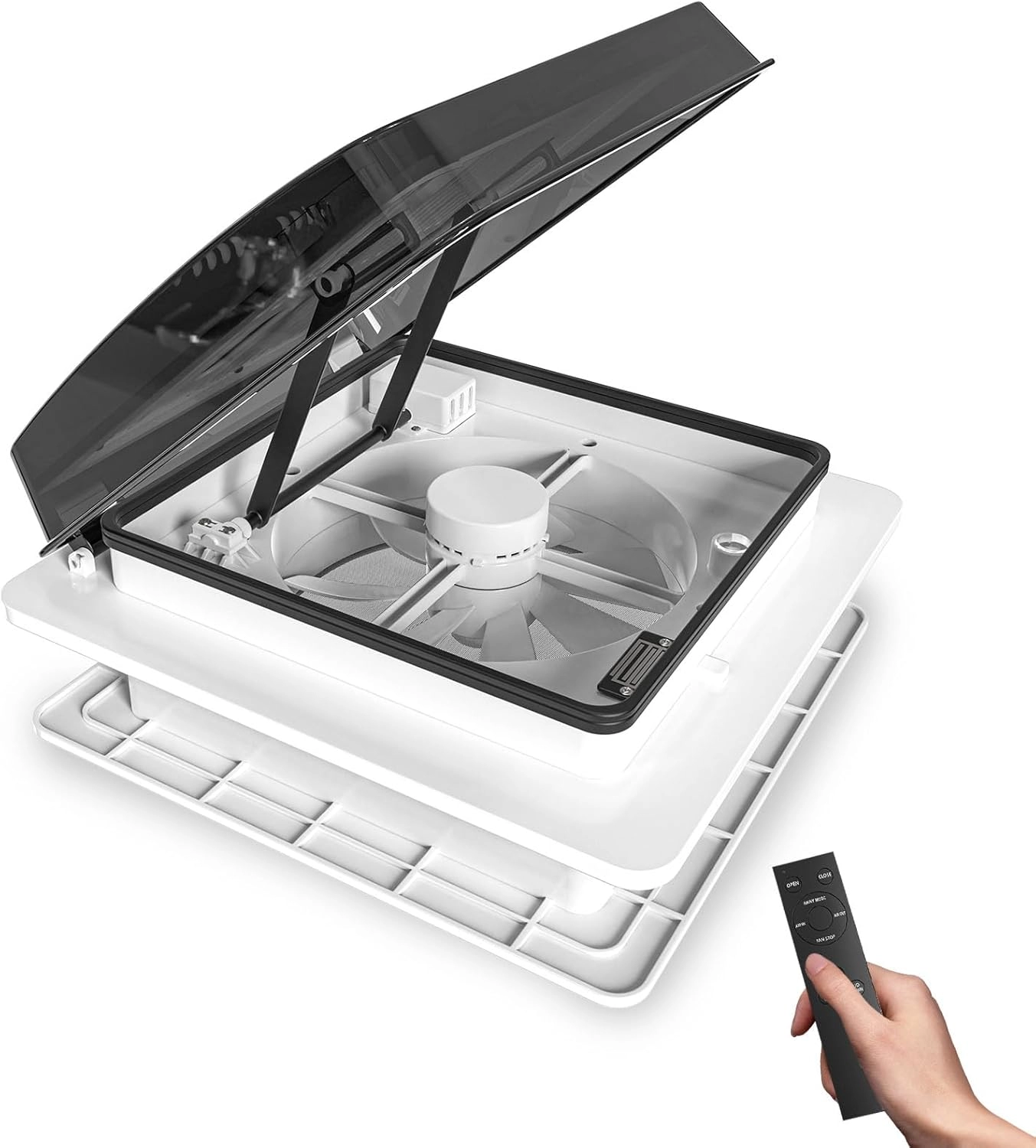 REMOTE CONTROL LED LIGHT RV VENT FAN