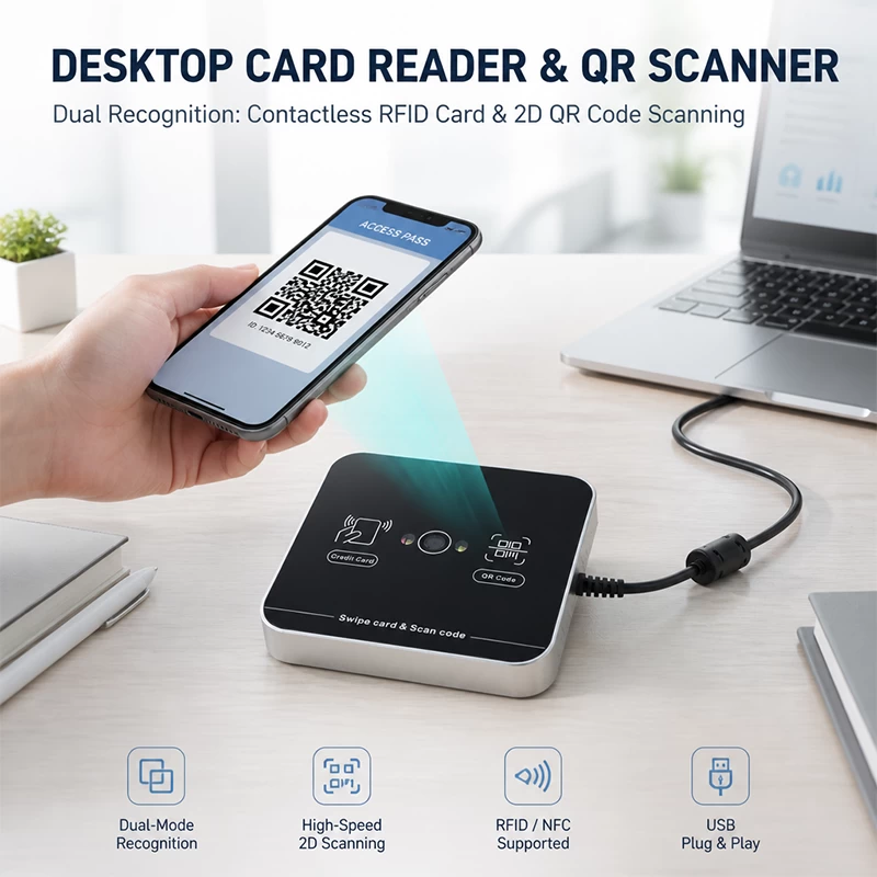 USB接口，模拟键盘输入，桌面式安装