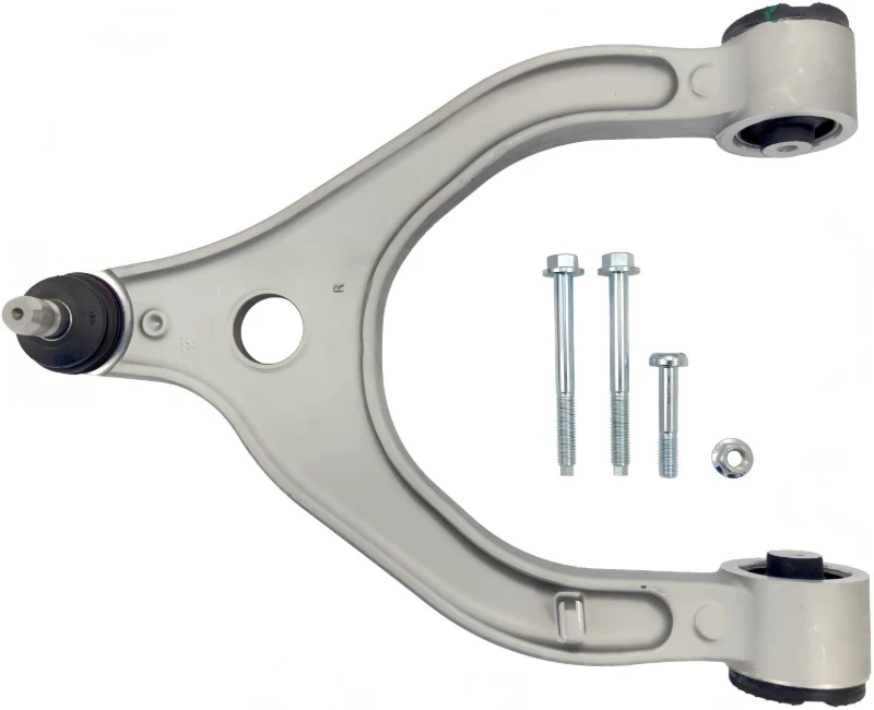 Tesla Model X front upper control arm left hand curved aluminum OEM 1027322