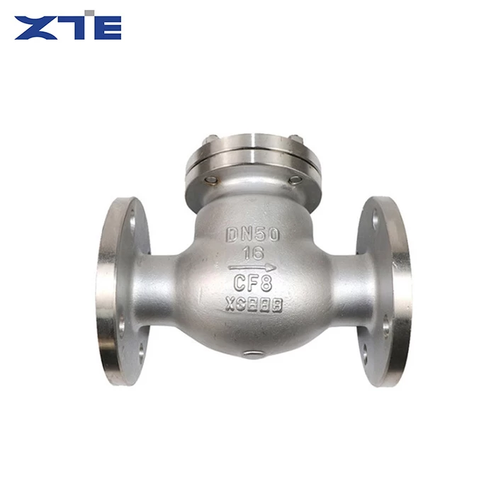 Flanged Swing Check Valve, SS Flange Swing Check Valve for Water, Oil & Gas Fluid Pipeline
