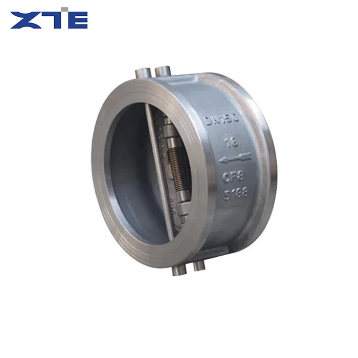 Double Disc Wafer Check Valve, ZTE VALVE Stainless Steel Wafer Double Disc Non Return Valve for Pipeline Anti-backflow Protection