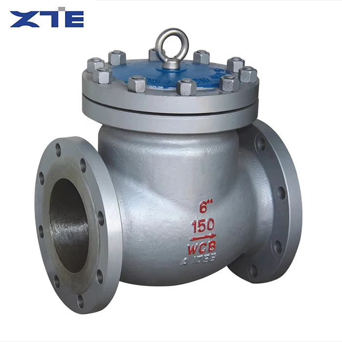 Flanged Swing Check Valve, ZTE VALVE Stainless Steel Flange Swing Non Return Valve for Industrial Pipeline Water Backflow Prevention