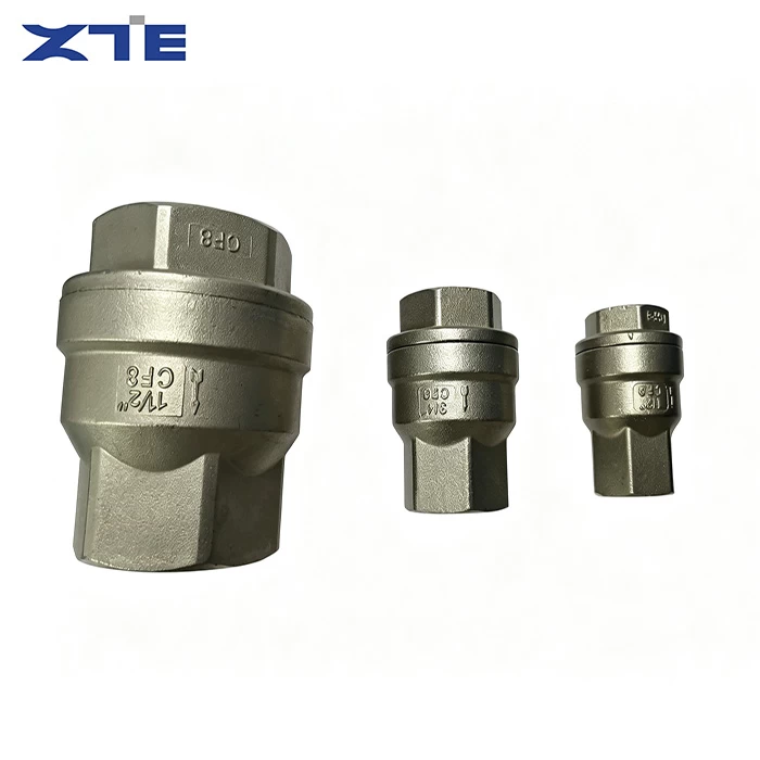 Threaded Spring Lift Check Valve, ZTE VALVE Stainless Steel Spring Loaded Lift Non Return Valve for Water Pipeline Anti-backflow