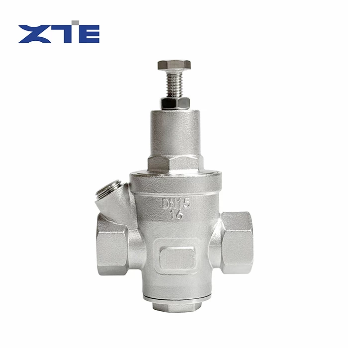 Threaded Water Pressure Reducing Valve, ZTE VALVE Stainless Steel Thread Pressure Regulator Valve for Industrial and Residential Water Pipeline