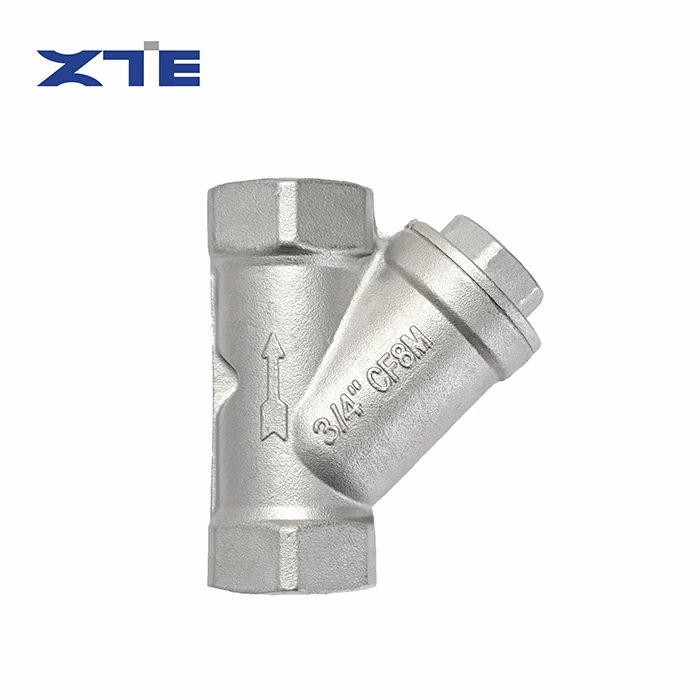 Threaded Y Strainer, ZTE VALVE Stainless Steel Y Type Filter Strainer for Industrial Water Pipeline Debris Filtration