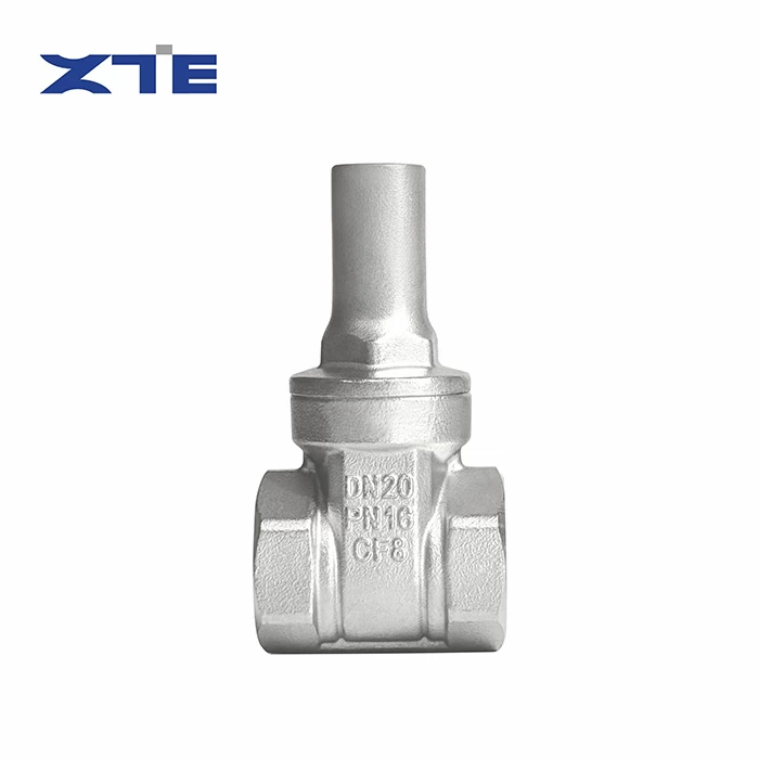 Lockable Threaded Gate Valve, ZTE VALVE Stainless Steel Lockable Gate Valve for Water Supply Pipeline On-off Control