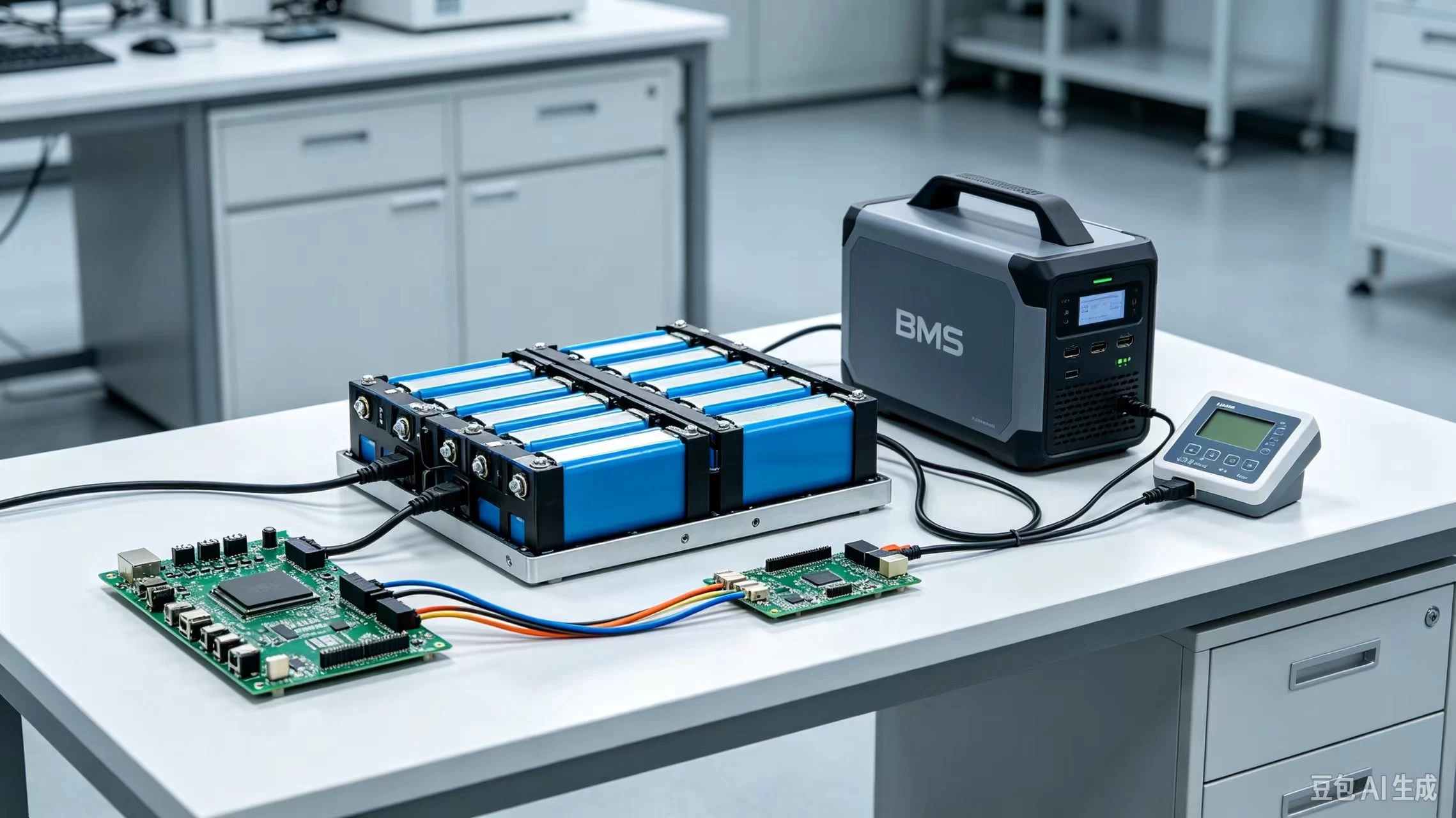 Battery pack and portable power system illustration