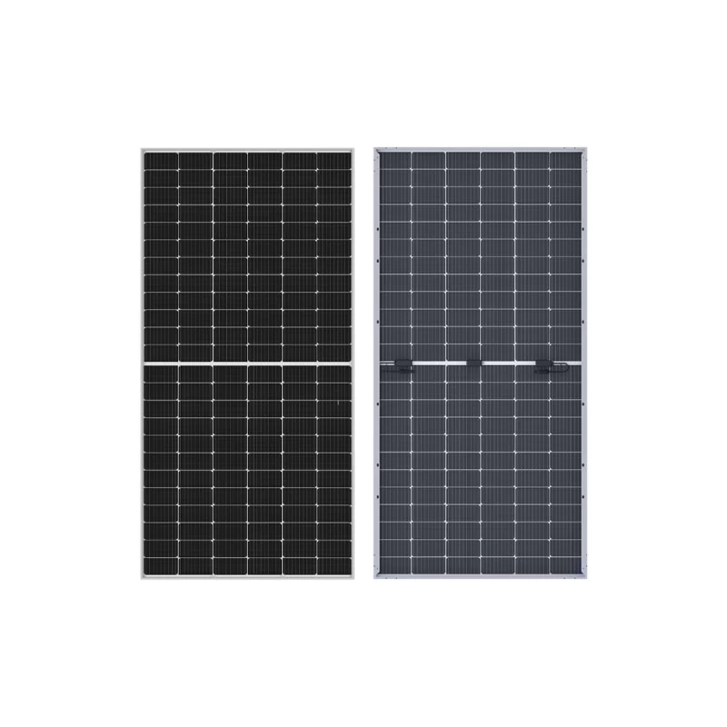 500W single glass monocrystalline solar module installed in commercial or residential PV project